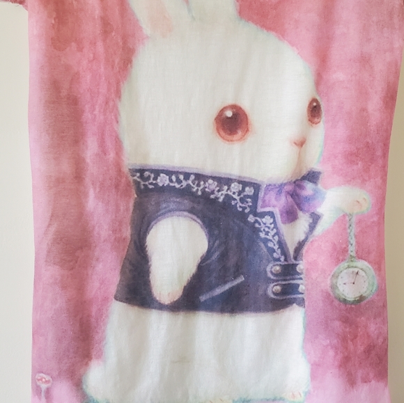 🎉3/$39 White Rabbit Tee - Alice In Wonderland - Picture 3 of 11
